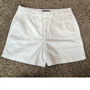 Gloria Vanderbilt Women's Chino Shorts, NWT, Size 12, White, Cotton, 5" inseam